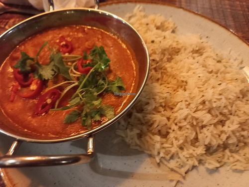 Dhansak curry at The Railway Hotel in West Wickham