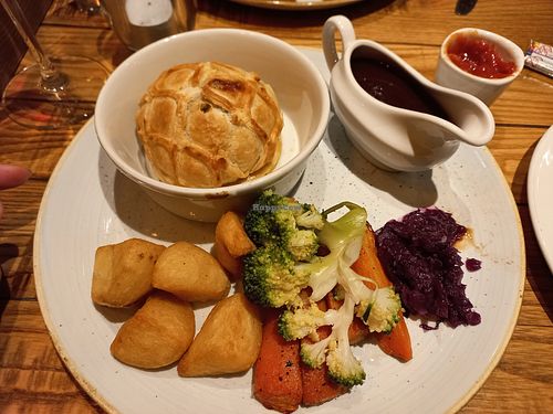 Vegan Wellington at The Railway Hotel in West Wickham