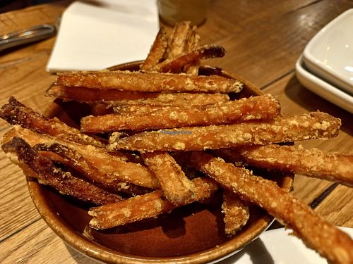 Sweet Potato Fries at The Railway Hotel in West Wickham
