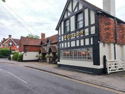Outside at The White Lion in Warlingham