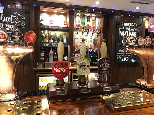 Craft beers at The Woodman in Ashtead