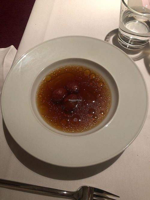 Tomato soup at Cookies Cream in Berlin