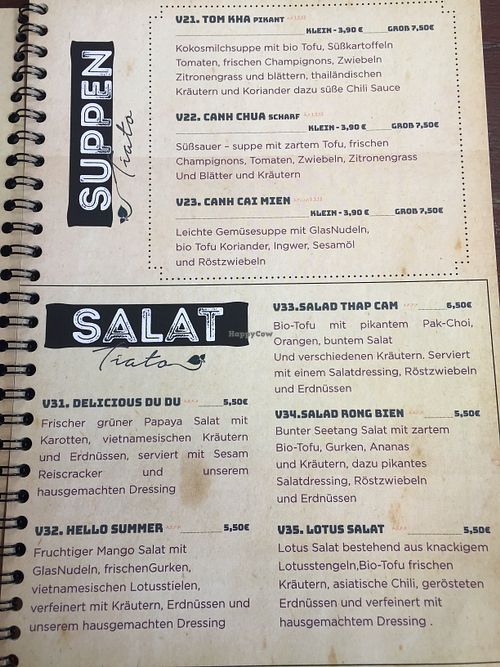 Soups and salads at Tiato in Berlin