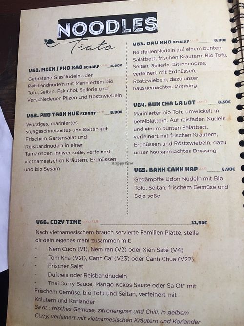 Noodle dishes at Tiato in Berlin