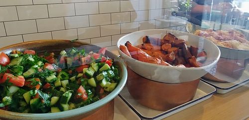 Hummus plate ingredients  at Arlo in Brighton