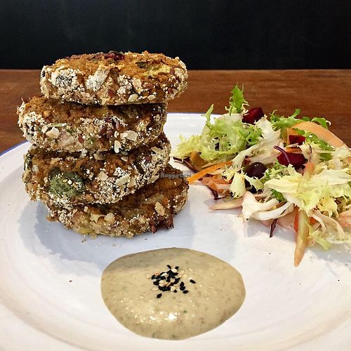 Lentils burger! Vegan and 100% organic 😍💚🌱 at Ecoconscient in Vilanova I La Geltru