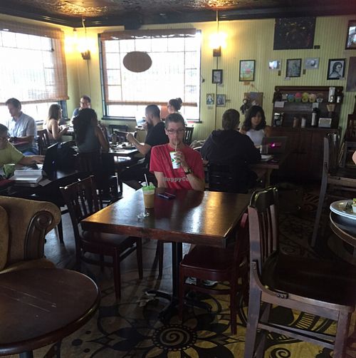 indoor seating at Drunken Monkey Coffee Bar in Orlando