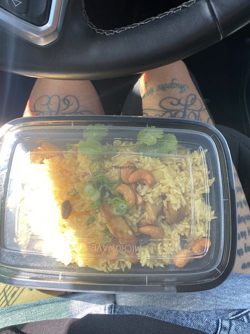 Pineapple Fried Rice Prior to Being Devoured 😜  at Vegan Thyme in Newbury Park