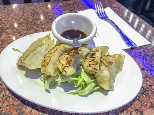 Dumplings  at Vegan Thyme in Newbury Park