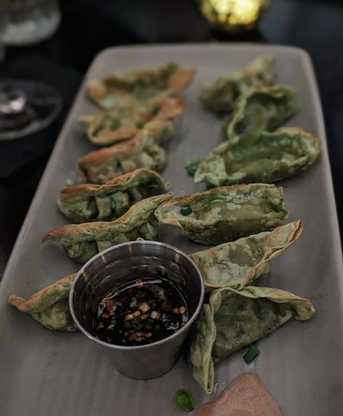 Vegan Dumplings at Smith Tower in Seattle