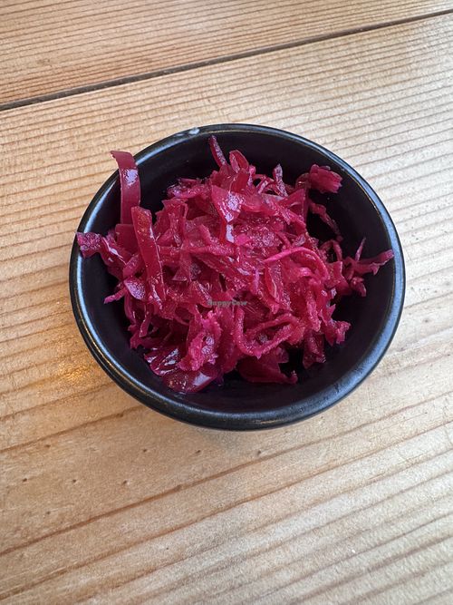 Fermented cabbage and horseradish   at The Sly Fox in Edinburgh