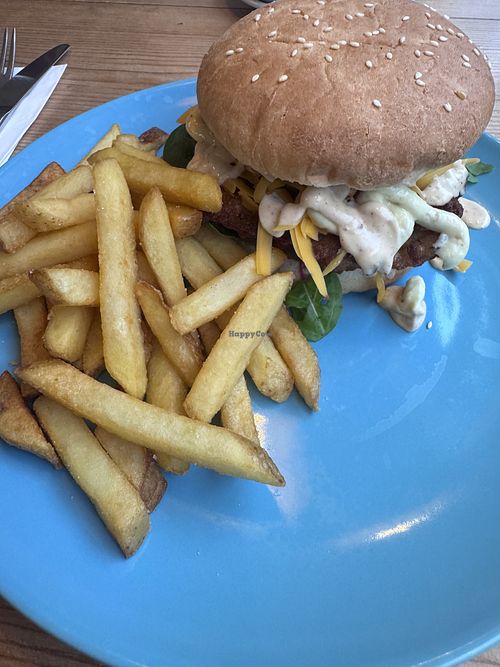 Breakfast burger   at The Sly Fox in Edinburgh