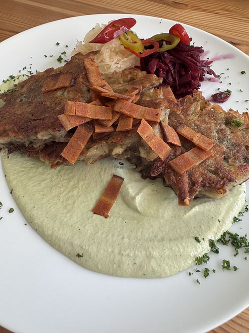 Potato pancakes   at The Sly Fox in Edinburgh