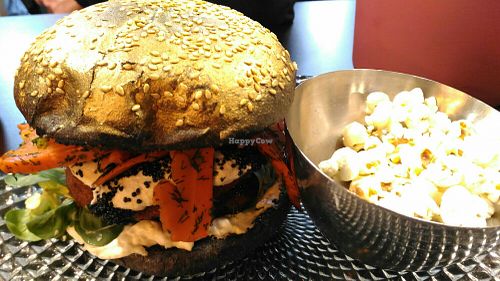 Golden burger at Byczyn in Poznan