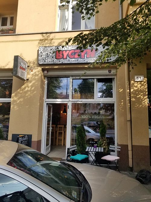 Outside at Byczyn in Poznan