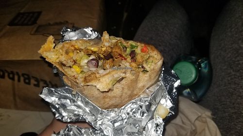 Beyond meat burrito at Freebirds World Burrito - Belle Isle Blvd in Oklahoma City