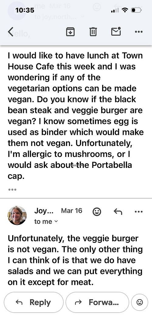 Email from business   at Townhouse in Harrison