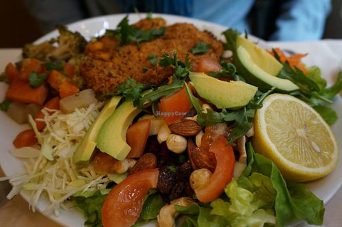 Plate of the chef (vegan). at Le Puits de Legumes in Paris