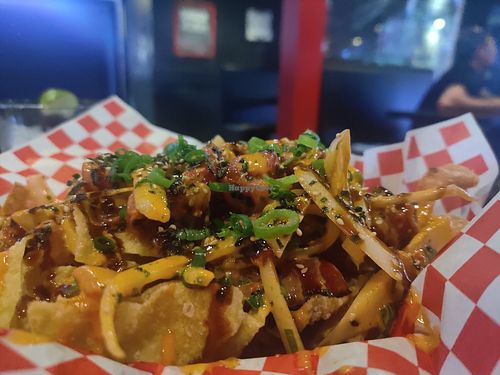 Vegan nachos at Osoyami Bar and Grill in Honolulu