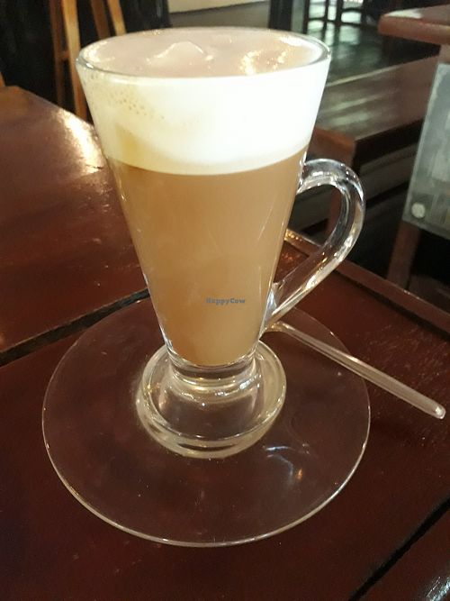 Latte with almond milk at HydeOut Bar & Kitchen in Koh Phangan