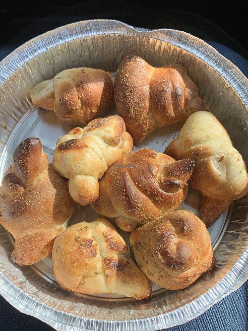 Vegan garlic knots  at Tomato Joe's Pizza Express in Valencia