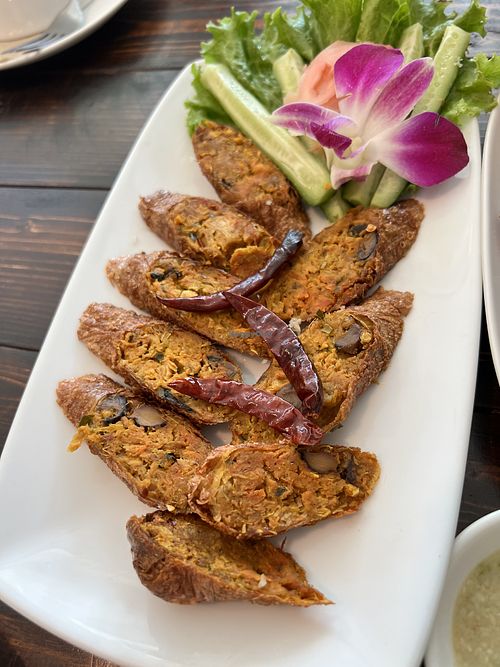 ไส้อั่ว - Northern Thai sausages  at BlueZone in Bangkok