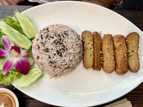 Tempe with rice at BlueZone in Bangkok