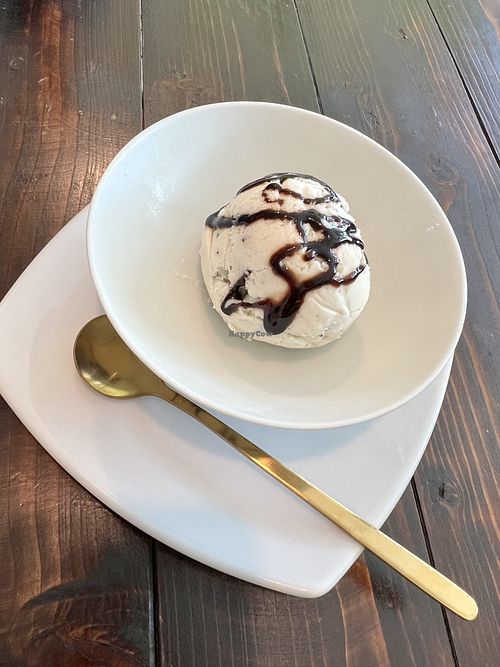 Vegan vanilla ice cream at BlueZone in Bangkok