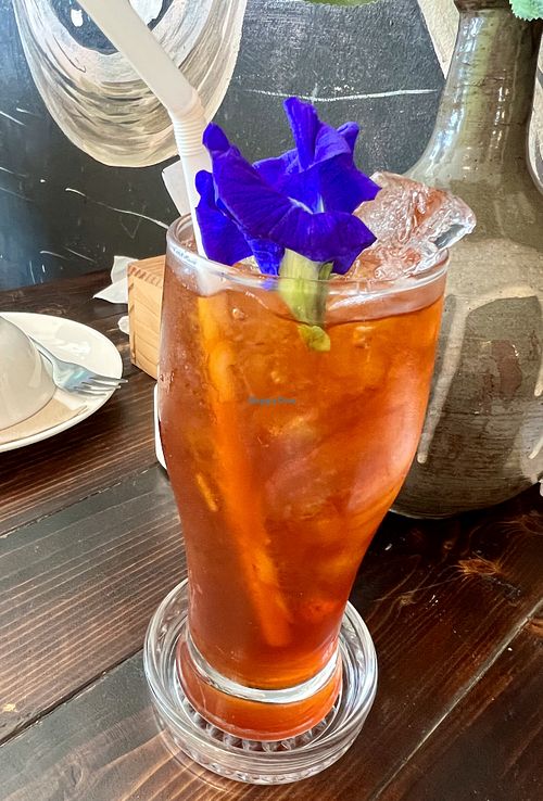 Thai lime tea at BlueZone in Bangkok