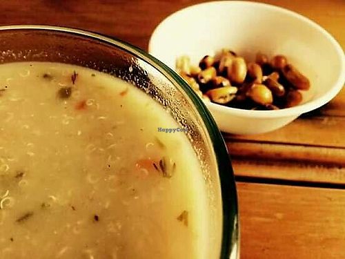 Vegan soups at Mindo Sobre Ruedas in Mindo
