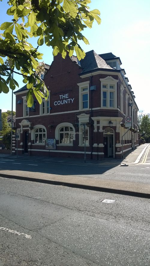 Outside at The County in South Shields