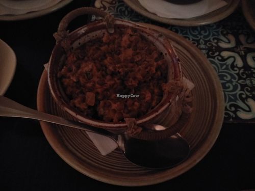 Coconut and Chipotle Lentils delicious vegan side. at Maya in Shanghai