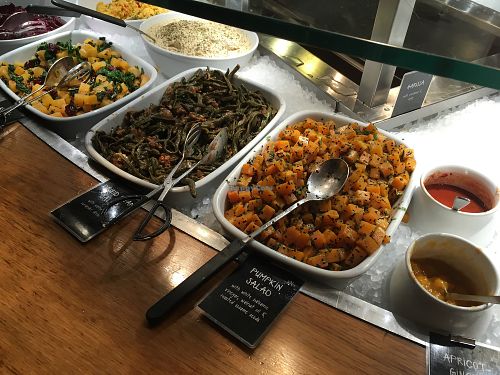 buffet at Tibits in London