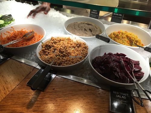 salads at Tibits in London