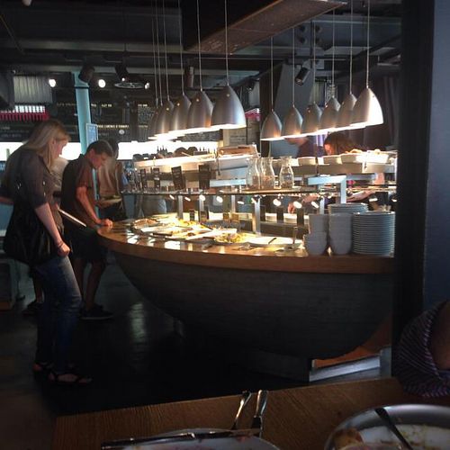 awesome veggie bar at Tibits in London