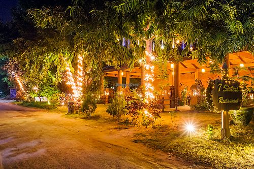 The restaurant is a beautiful and romantic open air restaurant, where you can enjoy a wide array of Myanmar, Chinese, Thai and European cuisine.
 at 7 Sisters Restaurant in Bagan