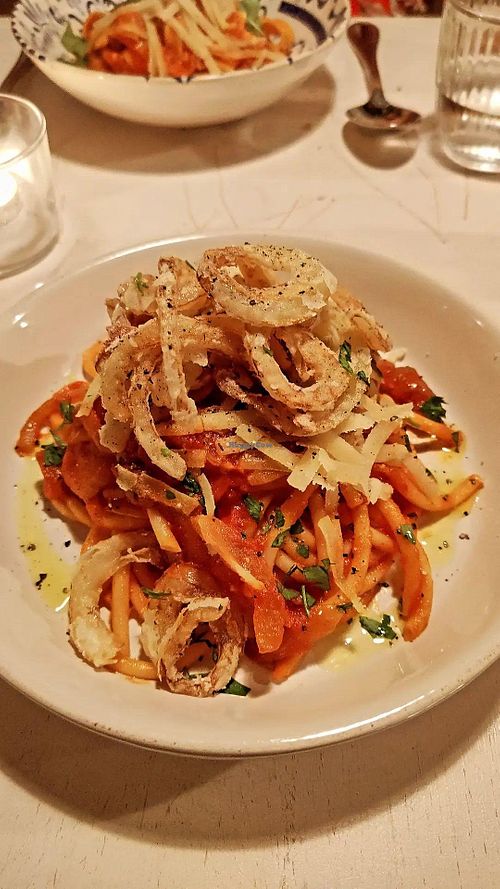 Bucatini Al'Amatriciana at Spritz in Antwerpen