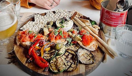 Antipasti plate at Spritz in Antwerpen