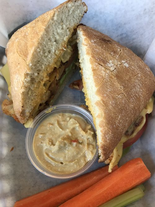 Curious Bear sandwich with cauliflower steaks at Serendipity Market & More in Frederick
