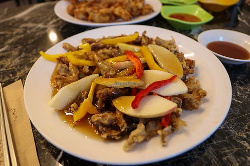 sweet & sour mushrooms at Pyeonhan Jipbap - 편한집밥 in Busan