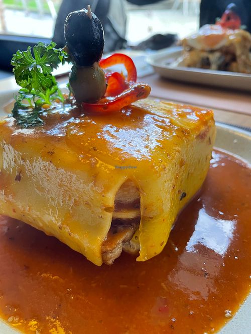 Traditional francesinha with sauce(vegan) at Tudo aos Molhos in Sao Joao Da Madeira