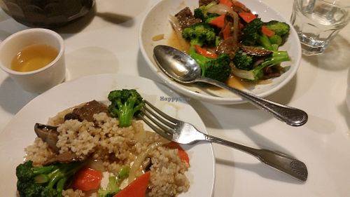 Broccoli dish at Golden Era Vegan Restaurant in San Francisco