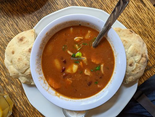 Bean Goulash at Szabad Bisztro in Budapest