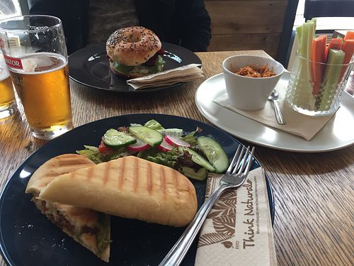 Panini and bagel sandwich  at Szabad Bisztro in Budapest