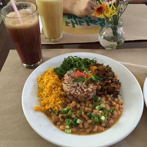 Delicious dish of the day - vegan version. at Banana Verde in Sao Paulo