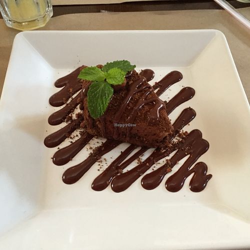 Chocolate pie. at Banana Verde in Sao Paulo