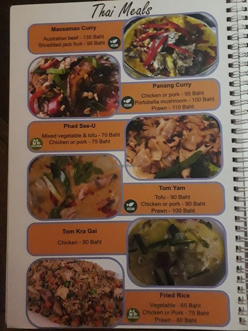 Menu now labels vegan items at Archers in Chiang Mai