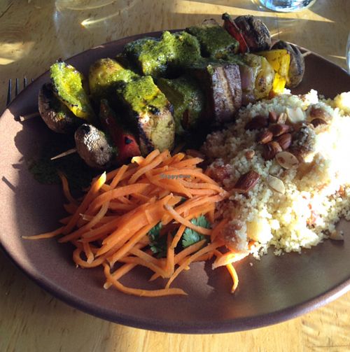 brochettes  at Greens Restaurant in San Francisco
