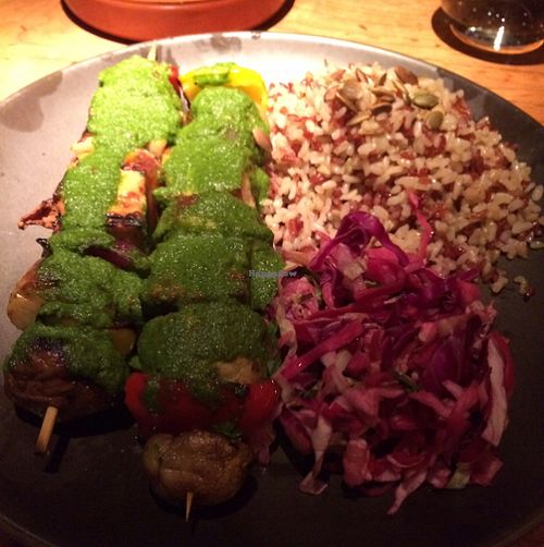 Savory Brochettes.  at Greens Restaurant in San Francisco