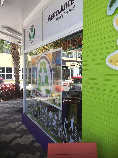 Front at AeroJuice in Deerfield Beach